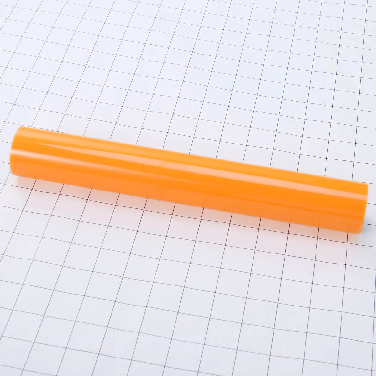 

1 Roll Pu Heat Transfer Vinyl Glossy Fluorescent Orange Thin Flexible Durable Htv Film For T-Shirts Shoes Bags Caps Aprons