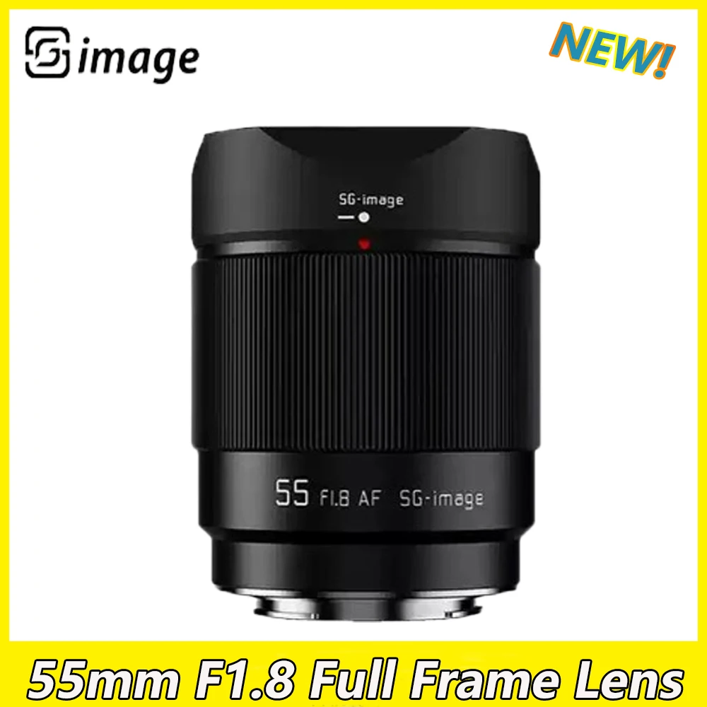 SGimage 55mm F1.8 Full Frame AF Lens Large Aperture Auto Focus Lens For SONY A6400 A6500 ZV-E1 NEX-7 A7RM4 A7M3 A7C A7M4 A9 A7II