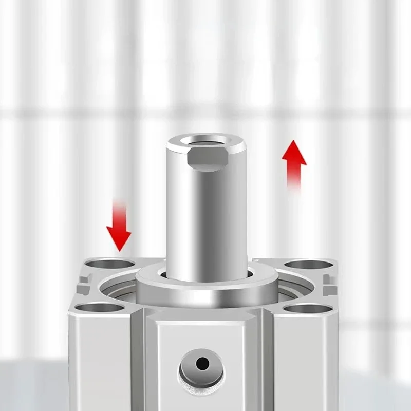 SDA25 SDA Type Bore 25mm stroke 5/10/20/25/30/40/50/55/60/65/100mm double acting compact air pneumatic piston cylinder Female