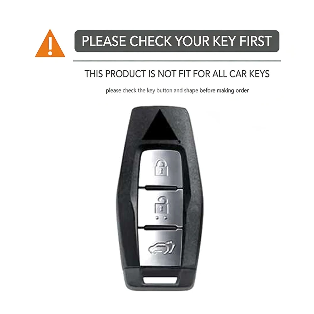Silicone Car Smart Key Case Cover For Mitsubishi Outlander 2023 2022 3 Bottons Auto Remote Key Shell Fob Holder Accessories view 5
