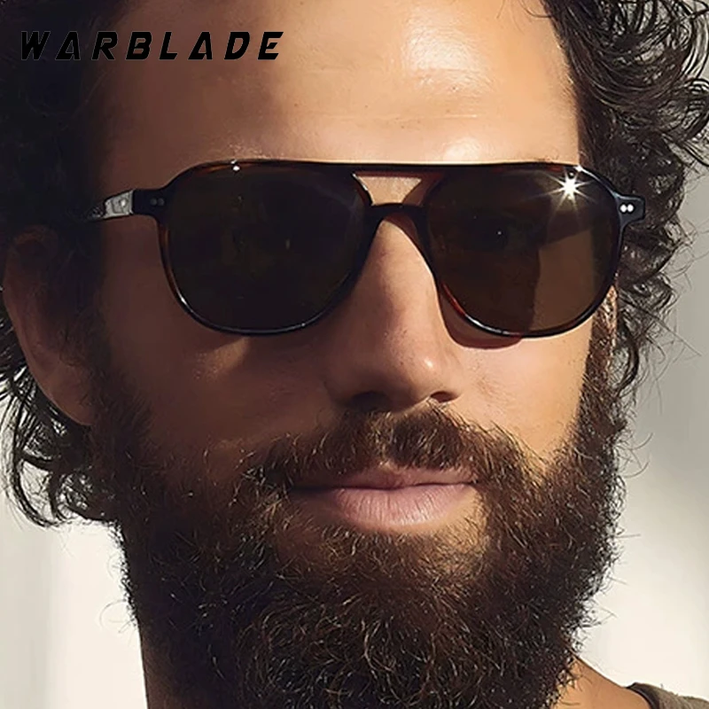

Retro Pilot Double Bridge Rivet Personality Women's Sunglasses Luxury Brand Men Sunglass Outdoor Sports Cycling Eyeglasses UV400