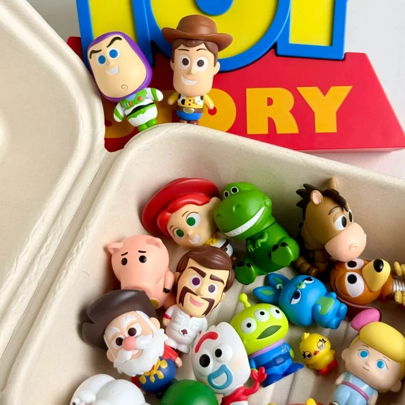 

Genuine Toy Story Mini Me Series Blind Box Woody Buzz Lightyear Jessie‌ Alien Lotso Mini Collectible Cute Model Figures Toy Gift