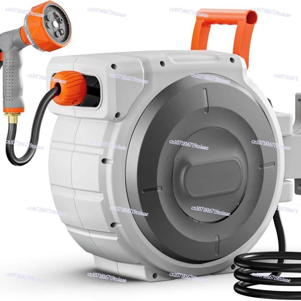 45m super long wall hanging 9 functions automatic telescopic pipe reel garden watering water pipe car washing equipment