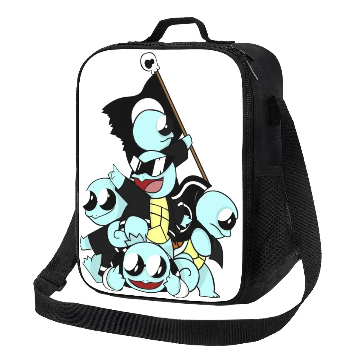 

Custom Squirtles Cartoon Insulated Lunch Bag for Women Cooler Thermal Lunch Tote Office Work School