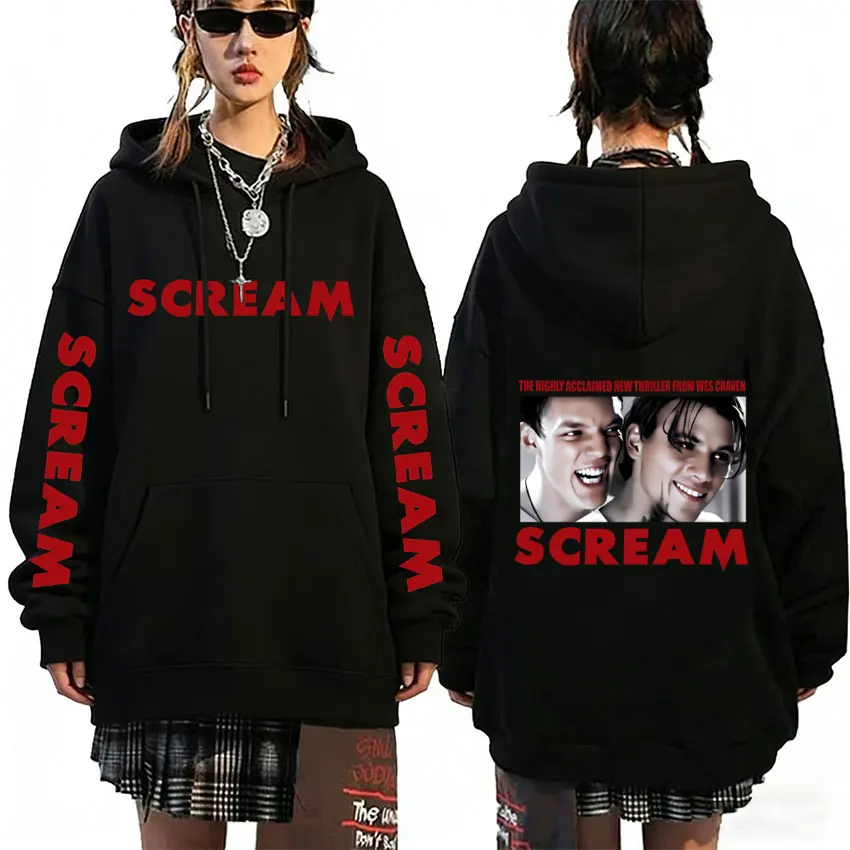 

Movie Scream Billy Loomis Merch Hoodie Men Women Gothic Rock Oversized Streetwear Male Casual Vintage Cotton Hooded Sweatshirt