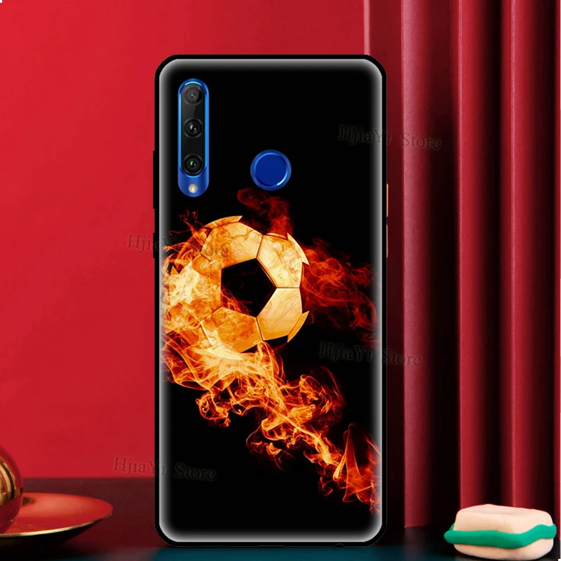 Ball Fire Football Phone Case For Honor Magic 5 4 Lite 50 70 90 8X 9X 10 Lite X6 X7 X8 X9 X8a X9a Back Cover