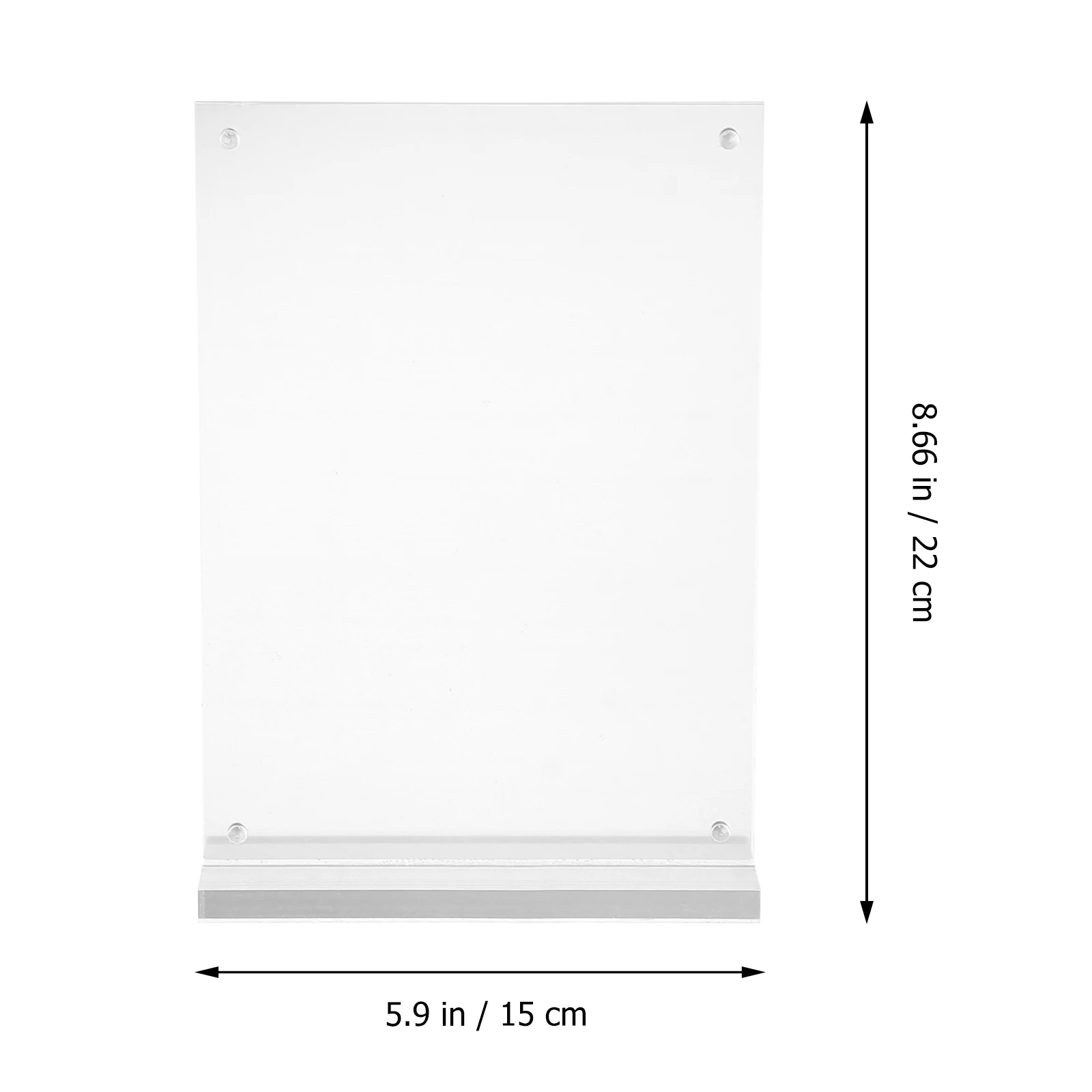 

Clear Transparent Price Tag Display Holder Desktop Label Stand Rack Lightweight Small Size Easy Carry Advertising Board Signage