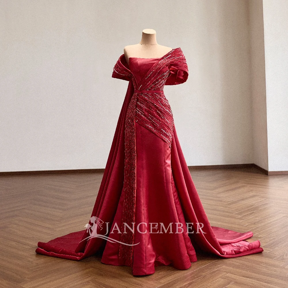 Gorgeous Quinceanera Dresses Red Customized One Shoulder Beaded Asymmetrical A Line Floor Length vestidos de 15 quinceañera