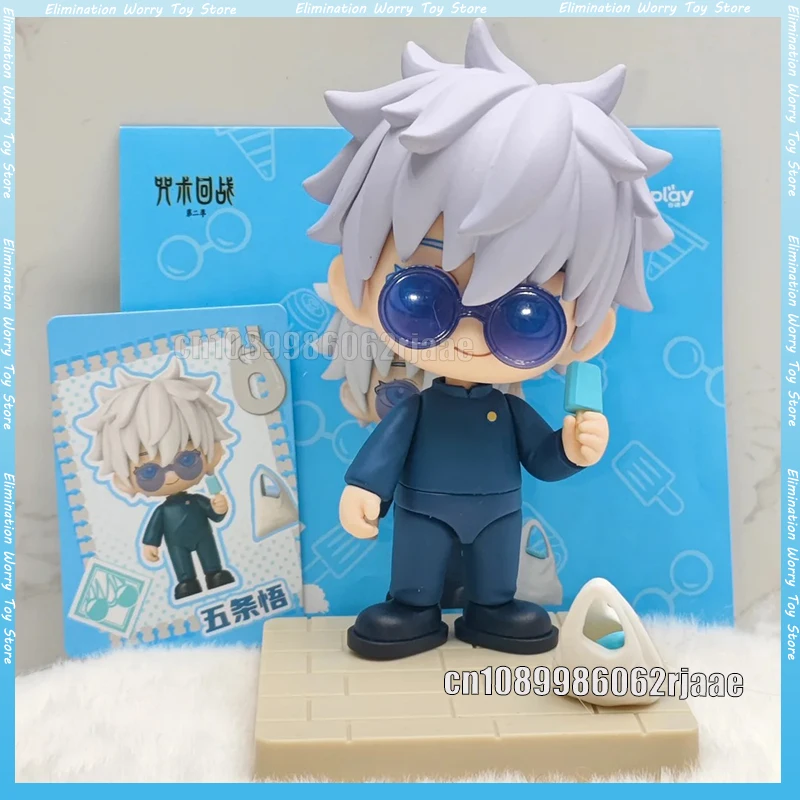 

Оригинальная фигурка дзюдзюцу кайсен Ao-Ao No Rekishi, кукла на молнии ручной работы, слепая коробка, аниме, периферия, Gojo Satoru, игрушки, Рождественский подарок