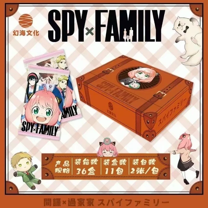 New SPY FAMILY Cards Super Secret Project Anya Forger Yor Forger Sylvia Sherwood OR Anime Character Collection Cards Toy Gift