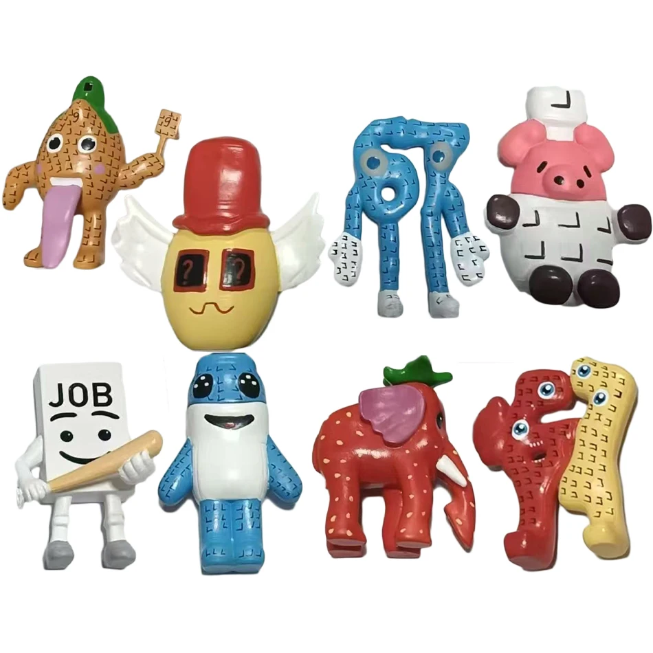 2026 Steal A Brainrot Cute Figurine 6/8pcs/Set No.9 House Anime Figure Toy Game Peripherials Dolls Anime Toys Christmas Gifts