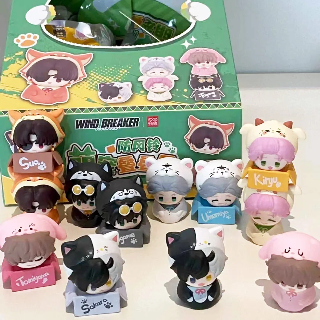 Caja ciega Original de moda, nuevas campanas a prueba de viento, música en capas, periférico de animé, Mini muñeca, adorno de escritorio, juguete, decoración de regalo