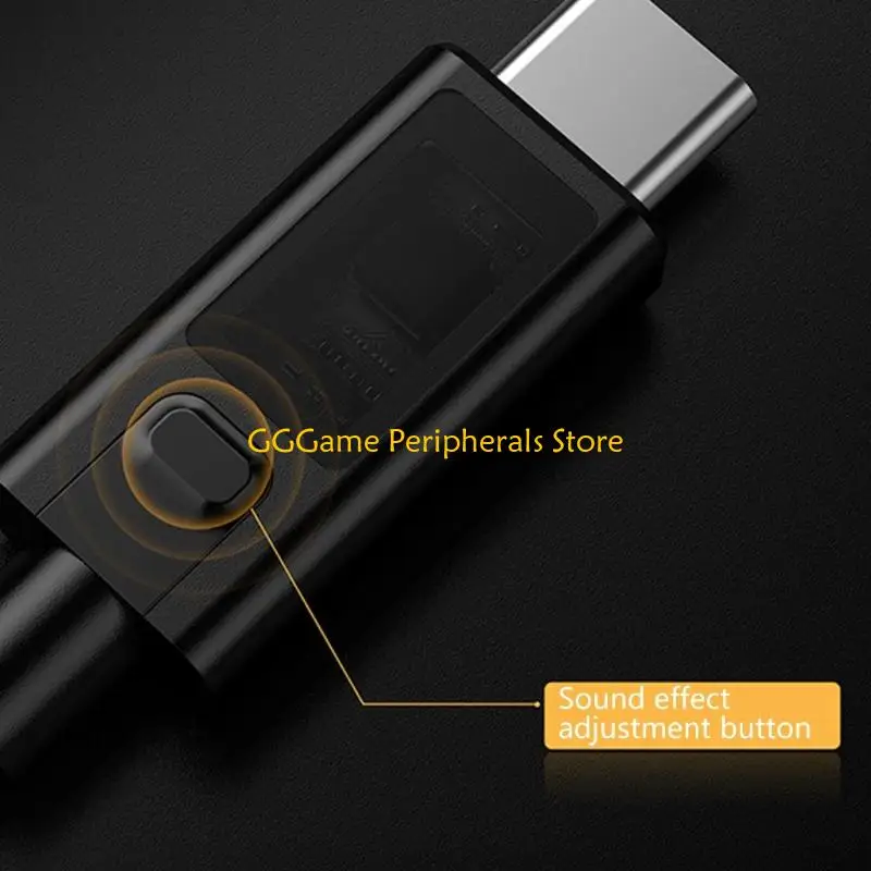 U55B مضخم صوت USB خفيف الوزن ومحول صوت من النوع C إلى مضخم صوت 3.5 مم