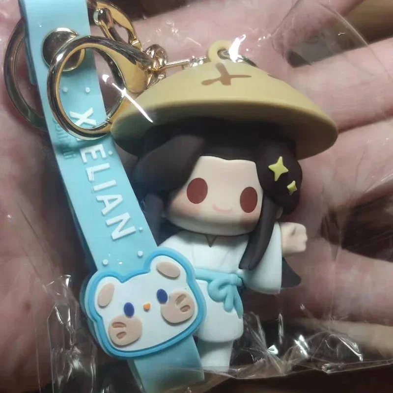 Tian Guan Ci Fu Anime Periferico Xie Lian Hua Cheng Portachiavi mobile in plastica morbida Zaino per auto Piccolo ciondolo Cosplay Giocattolo regalo