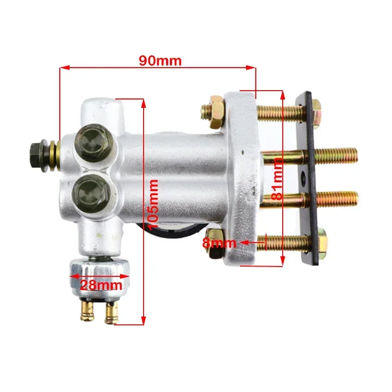 

Motorcycle Motocross Hydraulic Brake Master Cylinder For ATV Quad Go-Kart Buggy 90cc 110cc 125cc 150cc 200cc 250cc 300cc
