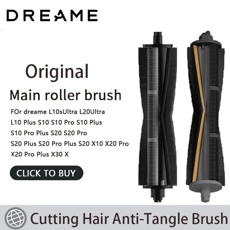 Original Cutting Hair Anti-Tangle Roller Brush Dreame X40 Pro X40 Pro Ultra L10s Pro Ultra Heat L30 Ultra L20 Ultra L10s Ultra