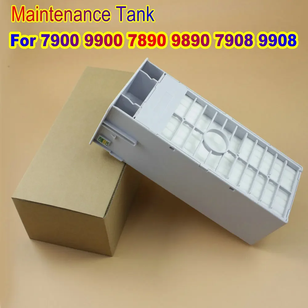 

7900 Waste Ink Tank Box Kit 9900 Printer Maintenance Tank for Epson 7900 9900 7890 9890 7908 9908 Waste Ink Tank Chip Resetter