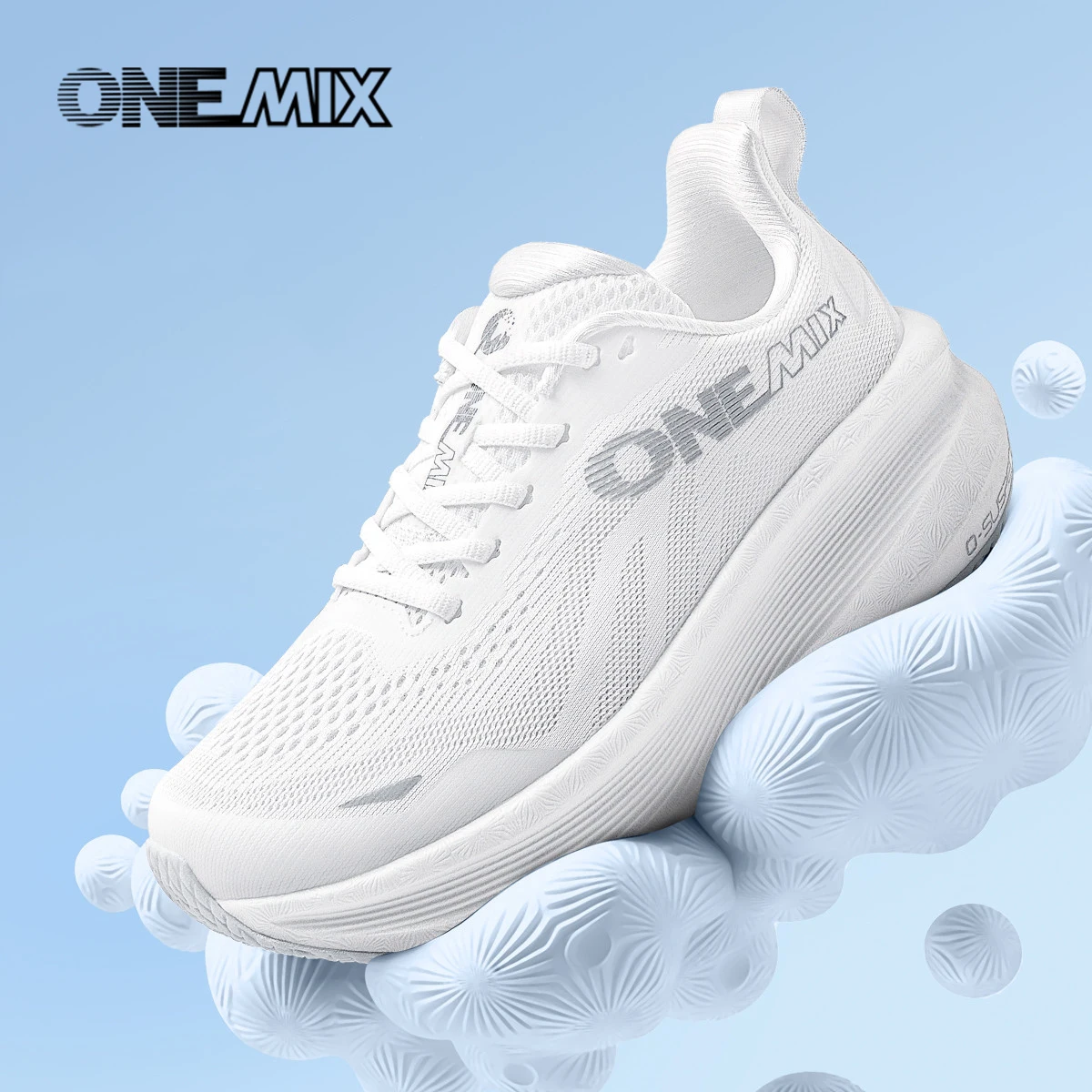 ONEMIX Neue Herren- und Damen-Sneaker für Pendler und Fitness, Atmungsaktive Mesh-Sportschuhe, Vielseitige Stoßdämpfende Laufschuhe – Detail 4