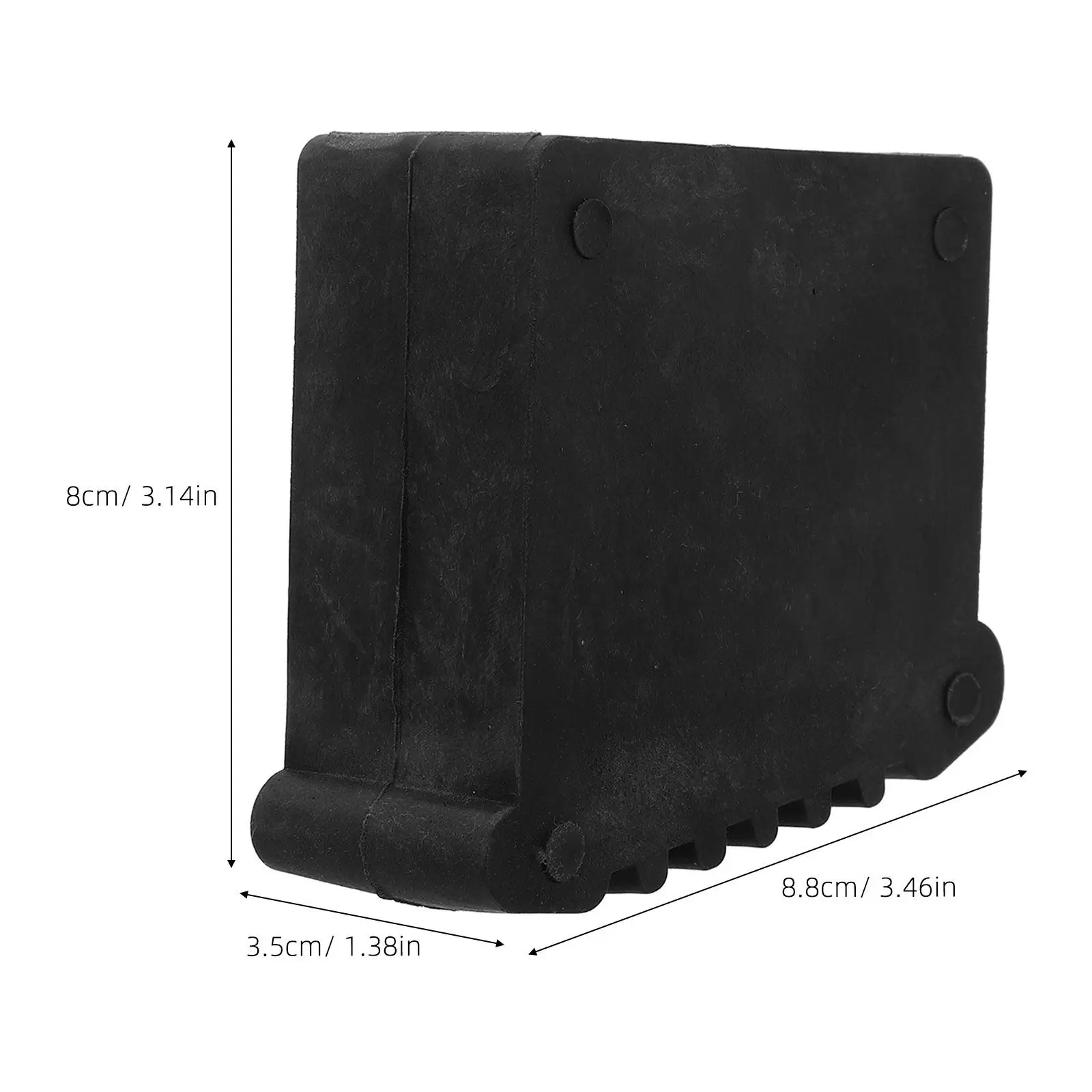 4Pcs Ladder Feet Protector Rubber Caps Non Slip Step Ladder Foot Pads Anti Skid Leg Cushion Bumpers Floor Protectors