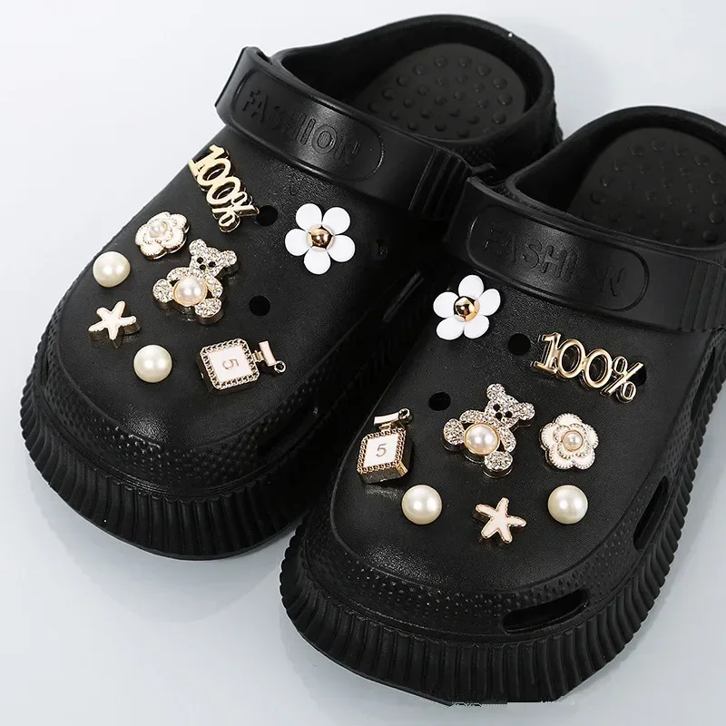 2024 New Shoe Charms for Holes DIY Rhinestone Decoration Buckle for Shoe Charm Accessories Kids Party Girls Gift