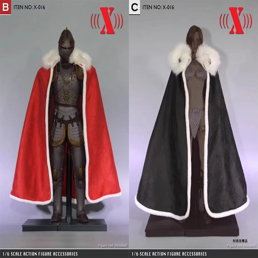 

X-TOYS X-016 1/6 Soldier General's Cloak Overcoat Model Accessories Fit 12'' Action Figure Body In Stock