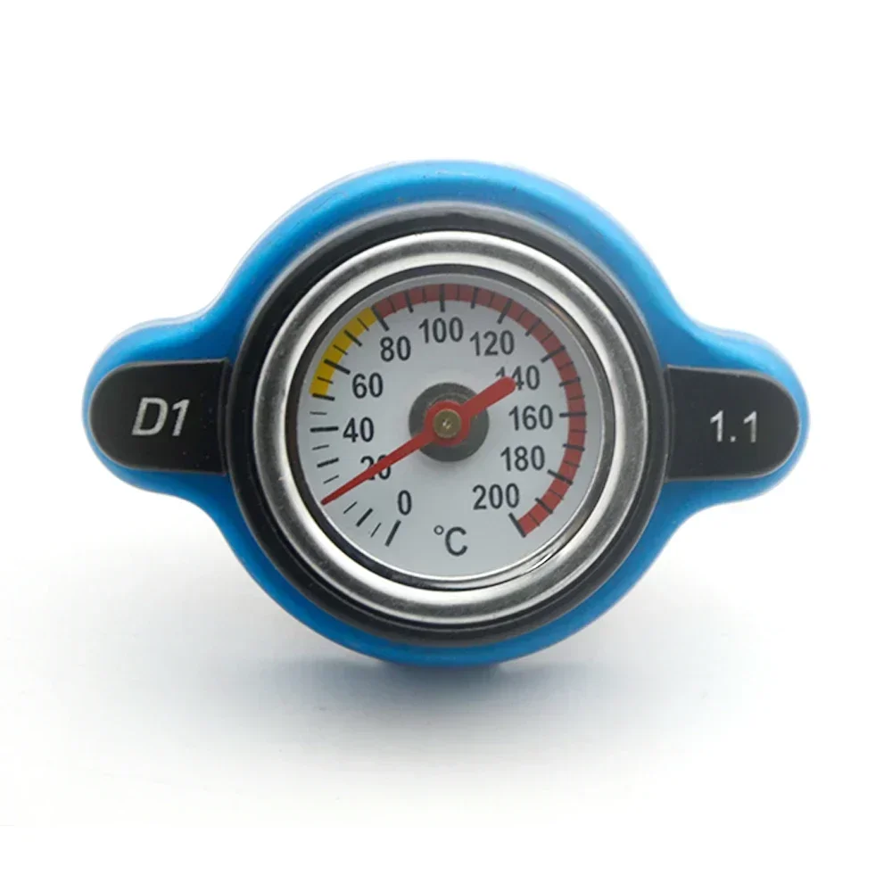 Medidor termostático para carro, tampa do radiador, tampa do tanque, medidor de temperatura e água com utilitário seguro, 0.9 bar/1.1 bar/1.3 bar, 1 peça