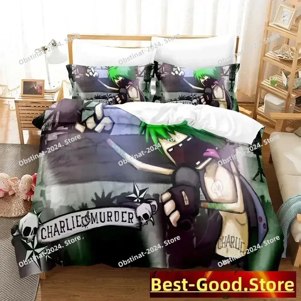 2023 Charlie Murder 3D Printing Comforter Bedding Set,Duvet Cover Quilt Cover Pillowcase,King Queen Size Bedding Set Kid Bedroom
