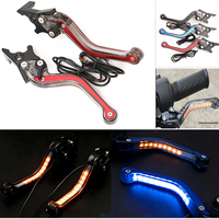 Motorcycle Disc Brake Clutch Lever hydraulic Adiustable Handles LED Universal For Scooters Bike Yamaha MT07 MT09 JOG GY6 125