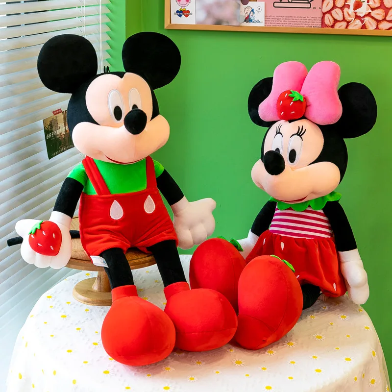 90cm kawaii mickey minnie brinquedo de pelúcia tamanho grande boneca de pelúcia bonito minnie travesseiro crianças aniversário presente de natal animal de pelúcia para crianças