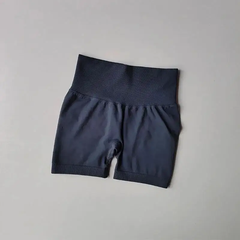 women's high-waisted hip-enhancing sport shorts, with waist shaping, slimming effect, quick-drying hip, three-point fit leggings image 5
