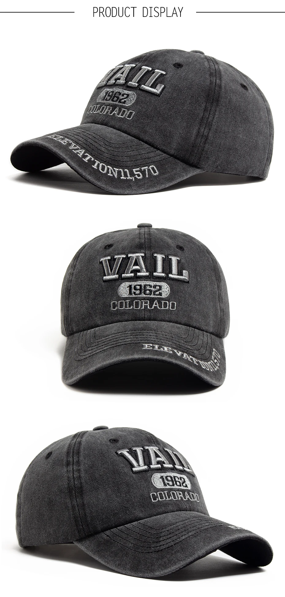 Herren-Baseballkappe, modisch, mit Buchstaben bestickt, Baumwolle, weiches Oberteil, Damenhüte, Sommer, lässig, Reisen, Visierkappen, Trucker-Mütze, Unisex – Detail 4