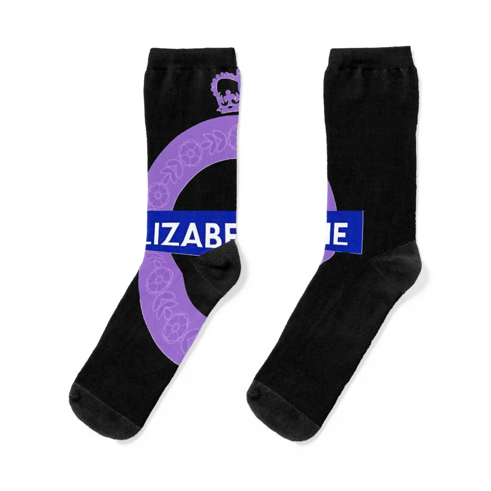 Elizabeth Line with crown Classic Socks hip hop winter Women Socks Men's