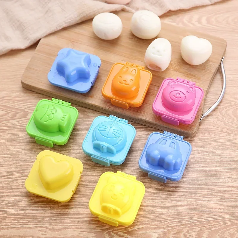 Boiled Egg Mold Cute Cartoon 3D Egg Ring Mould Bento Maker Cutter Decorating Egg Tool Kitchen Accessories for Kitchen