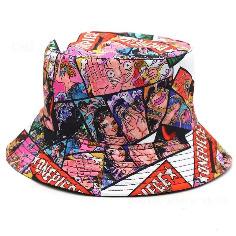 One Piece Monkey D. Chapeau Luffy pour hommes et femmes, chapeau ander, casquette Bob, crème solaire extérieure, animation de mode, chapeau de poisson Suffolk, été, adulte, E27
