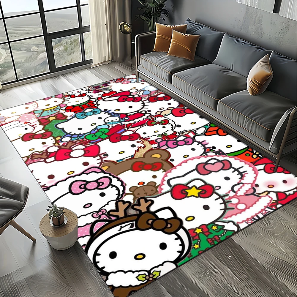 Hello Kitty Sanrio tapete bonito dos desenhos animados, tapete menina, sala  de estar, quarto, decoração de casa, antiderrapante para sofá, presente  para criança - AliExpress, image size:1000x1000