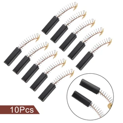 10pcs Power Tool Motor Coal Brushes Feathered 6x6x20mm Electric Tool Hammer Carbon Brush Drill