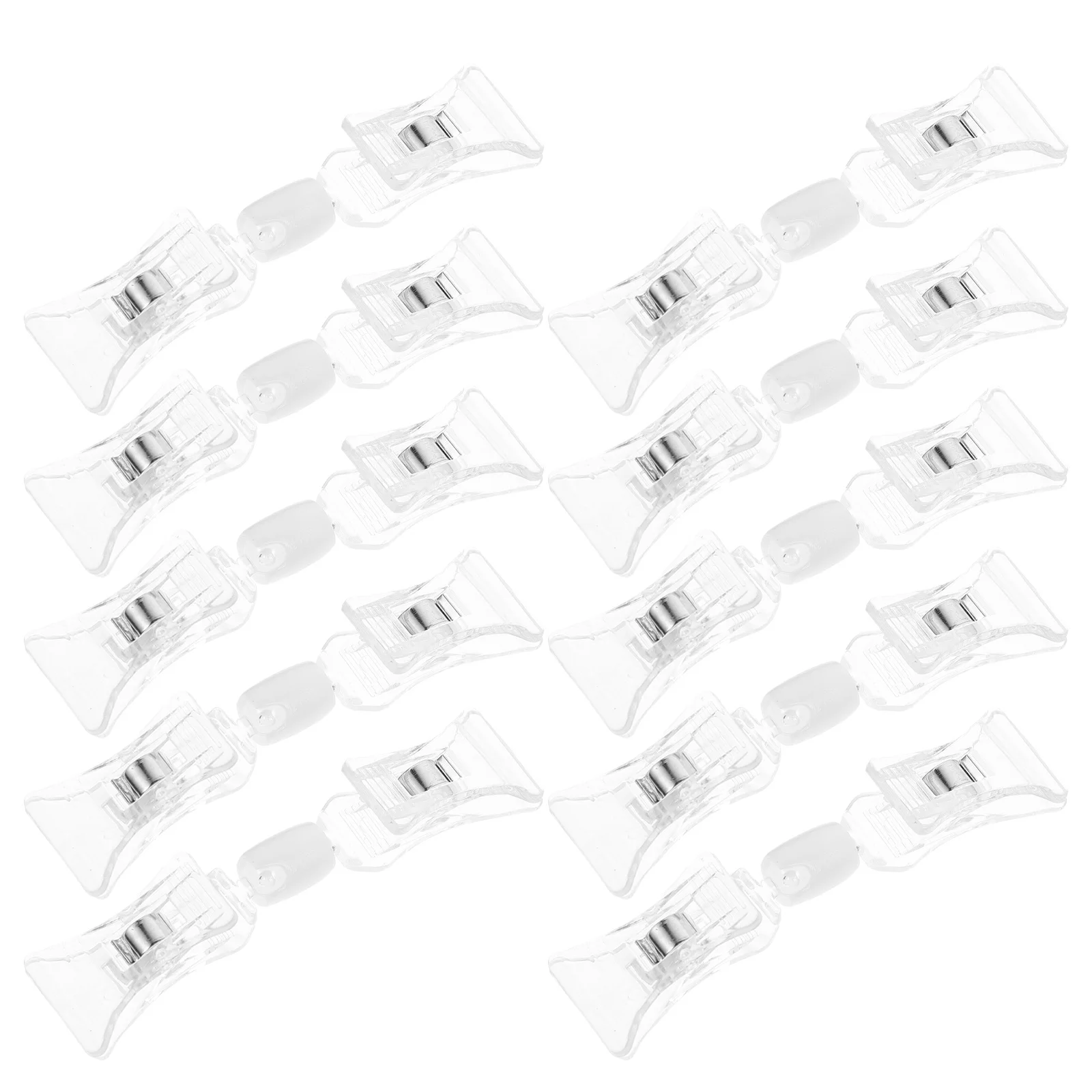 10pcs Plastic Clips Sign Holder For Price Tag Display Double Sided Clip Merchandise Sign Stand Desktop Document Holder Office