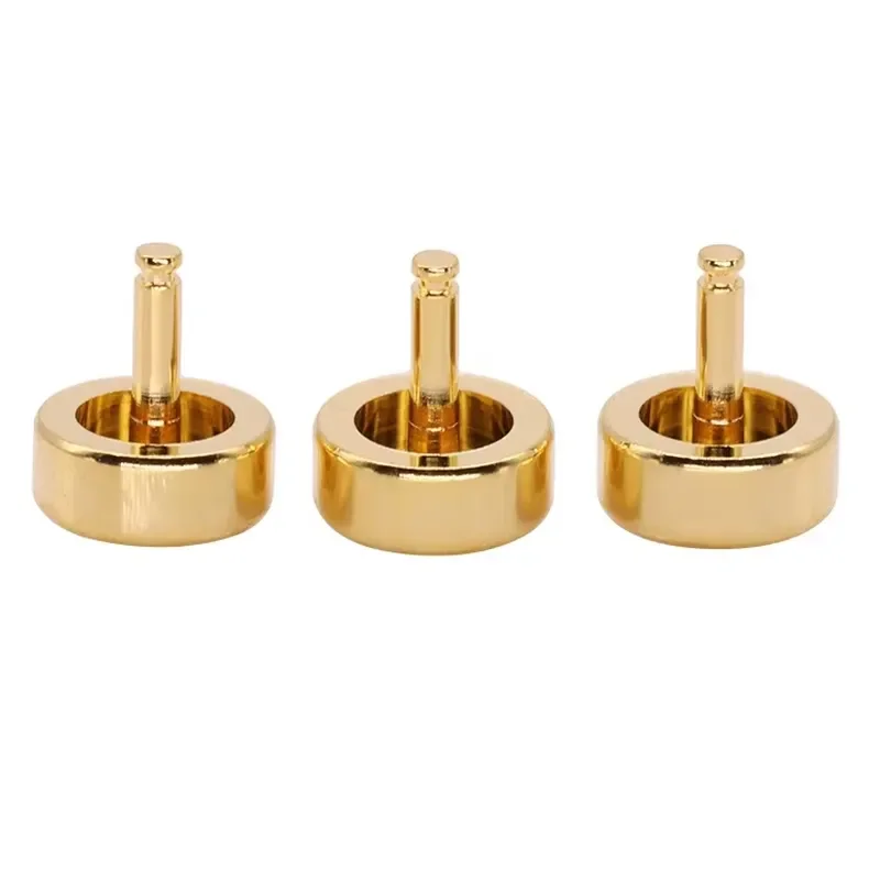 Gold Plated Brass Precision Watch and Clock Button Parts Source Factory Direct Supply High Quality Components for Repair