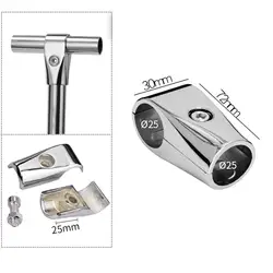 Aluminum Tube Connector for 25mm Hand Rail - Easy Installation for Hanging Bars