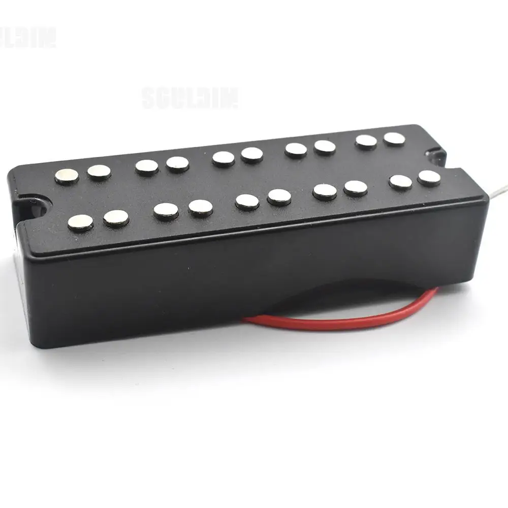 1Set Black Open Sealed 5 String Bass Guitar Pickups Humbucker 2 Mounting Screw Hole - Neck & Bridge