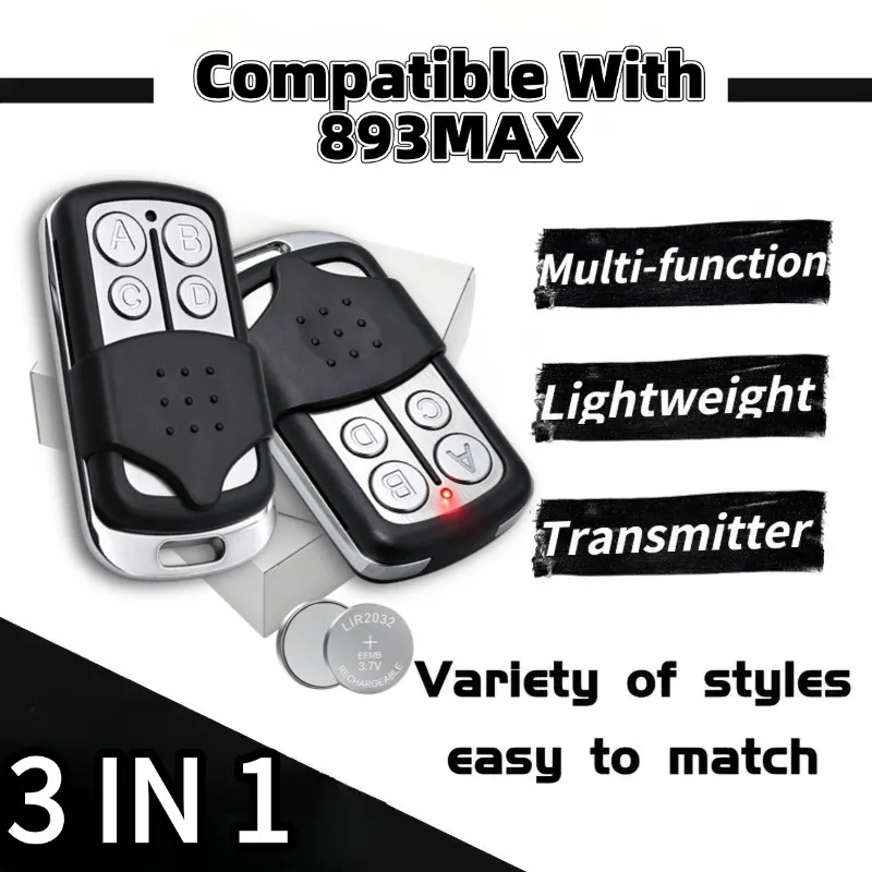 893MAX Wireless Remote Control Garage Door Opener Clip For 893LM 891LM 371LM 971LM 81LM Gate Transmitter