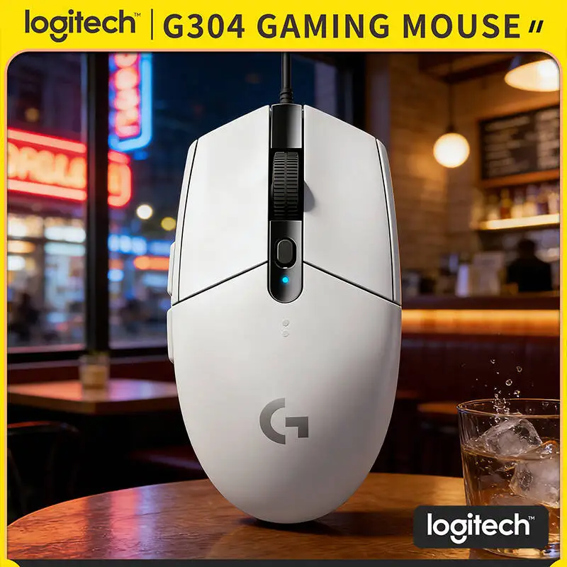 

Logitech G304 LIGHTSPEED Wireless Gaming Mouse 12000 DPI HERO Sensor 1ms Latency 250hr Battery Quick Setup PC Laptop