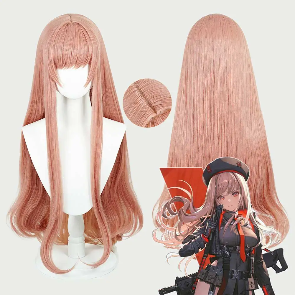 Game Nikke The Goddess Of Victory Rapi Cosplay Wigs Pink Synthetic Hair Women Long Straight Wigs Heat Resistant Clothing Props