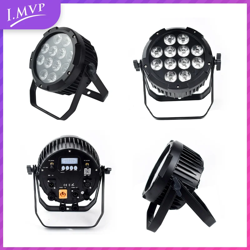 Waterproof Outdoor 12x18W Wireless DMX Control Battery LED RGBWA UA 6in1 Uplight Par Light for Stage Club