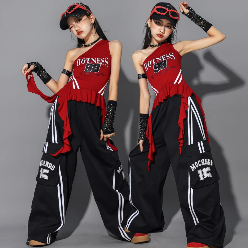 طفل الفتيات ملابس الرقص مجموعة الطفل مرحلة الأداء مجموعات الاطفال ملابس الدعاوى طفل فتاة سترة أعلى + السراويل الطويلة أسفل حجم 4-14Y