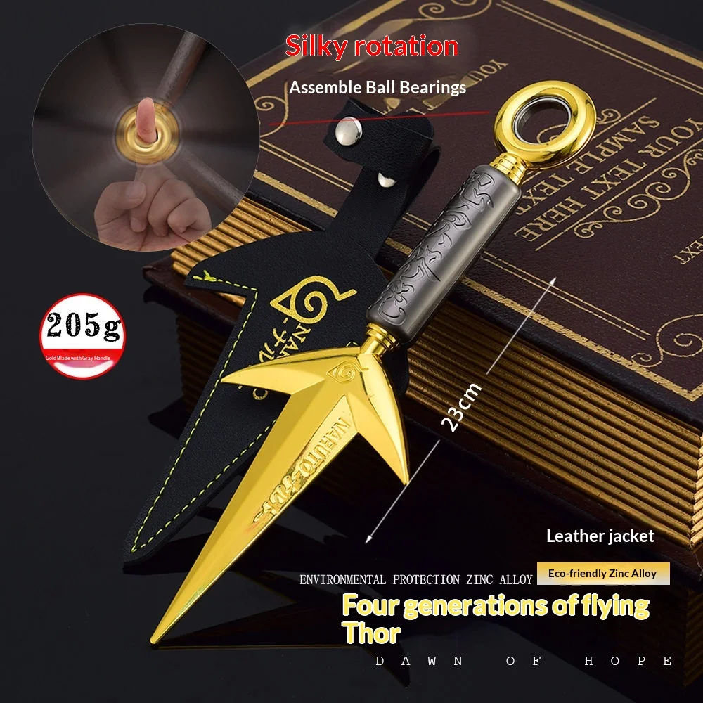 Naruto Metall-Shuriken Drehbares Kugellager Ninja-Stern Anime-Zubehör Cosplay-Modell Sammlerstück Dekoration für Anime-Enthusiasten