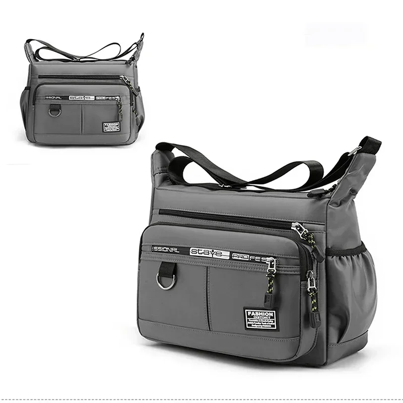 Robuste Multi-Pocket-Business-Umhängetasche für Männer und Frauen, lässige Business-Handtasche mit mehreren Fächern – Detail 13