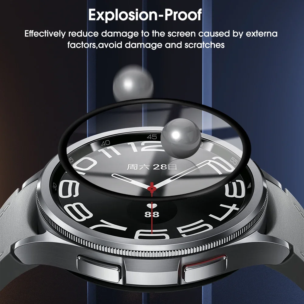 Soft Watch6 Protective Film For Samsung Galaxy Watch 6 Classic 5Pro 4 40/44MM Screen Protector For Samsung Watch 4 5 6 43mm 47mm