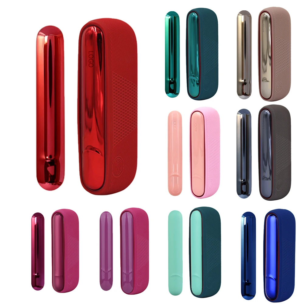 RUORUO 1 Case + 1 Side Cover for IQOS ILUMA Silicon Case for IQOS Iluma Decoration Accessories Replaceable Cover Accessories