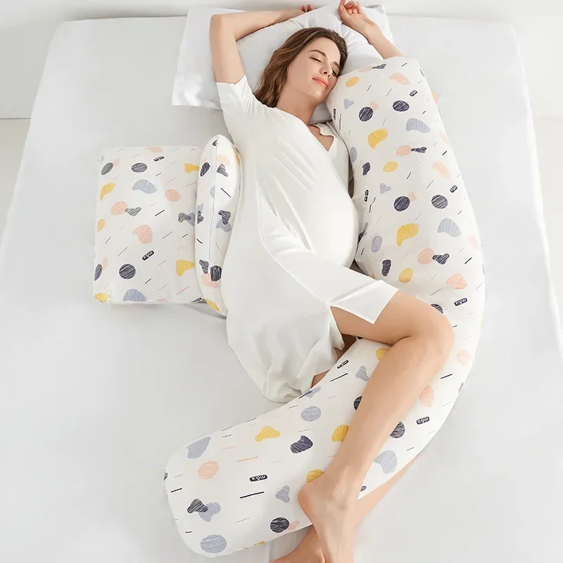 Pregnant women's pillow u-shaped waist protection side sleepingremovable support side lying sleeping throw